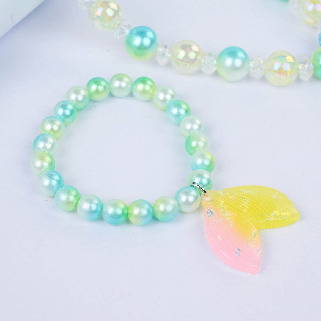 CHARM BEADED NECKLACE & BRACELET FOR GIRLS