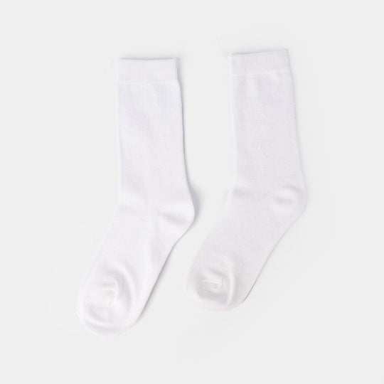 Boys Basic Pack of 2 Socks-White