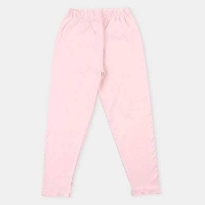 Girls Lycra Jersey Tights Basic- L.Pink