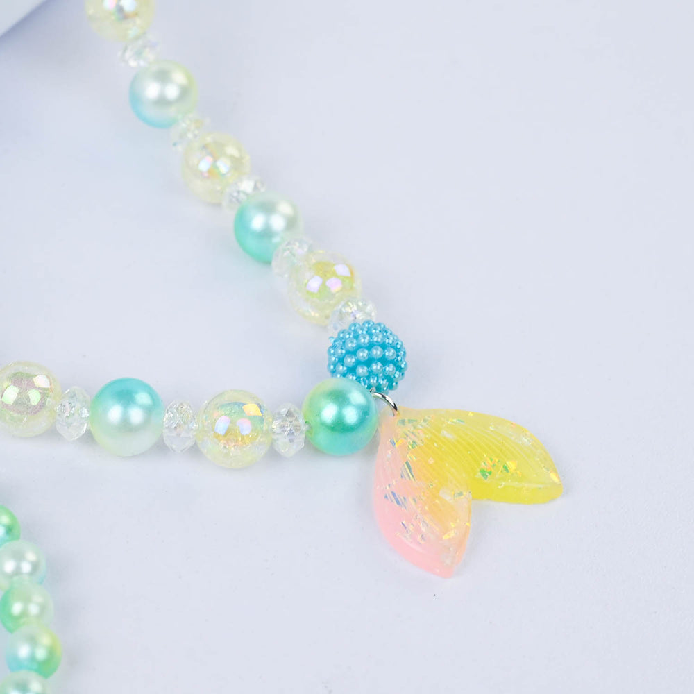 CHARM BEADED NECKLACE & BRACELET FOR GIRLS