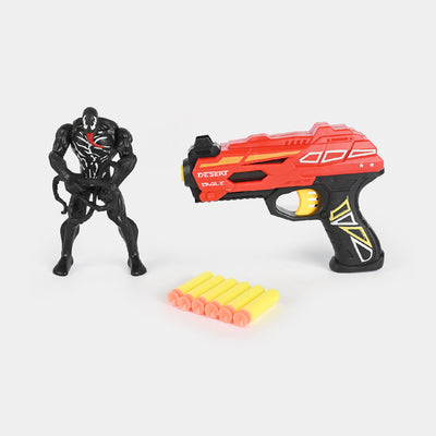 Action Figure Soft Bullet Gun Play Set For Kids