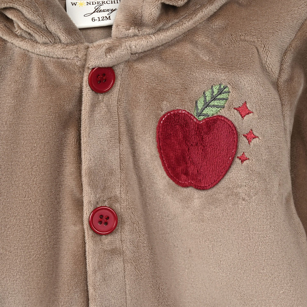 Infant Girls Velour 3 - PC Gift Set 319 - 099- Red.Brown