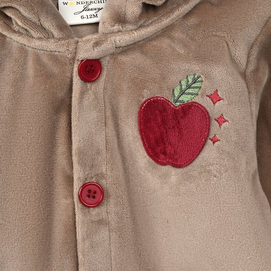 Infant Girls Velour 3 - PC Gift Set 319 - 099- Red.Brown