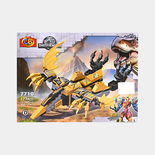 Dinosaur World 4-in-1 Building Blocks Set | 177Pcs