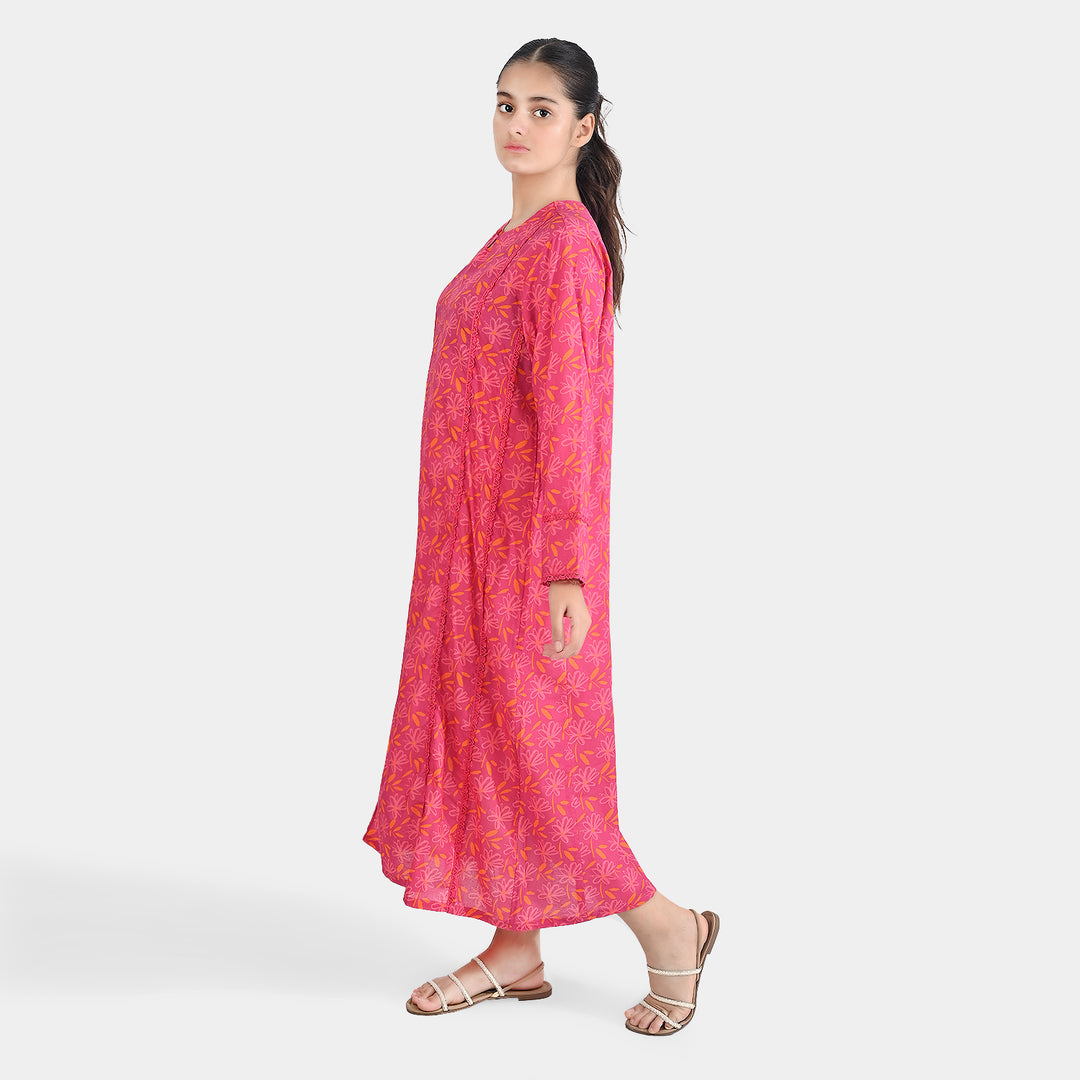 Teen Girls Cotton Long Dress