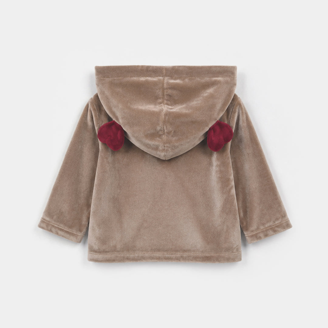 Infant Girls Velour 3 - PC Gift Set 319 - 099- Red.Brown