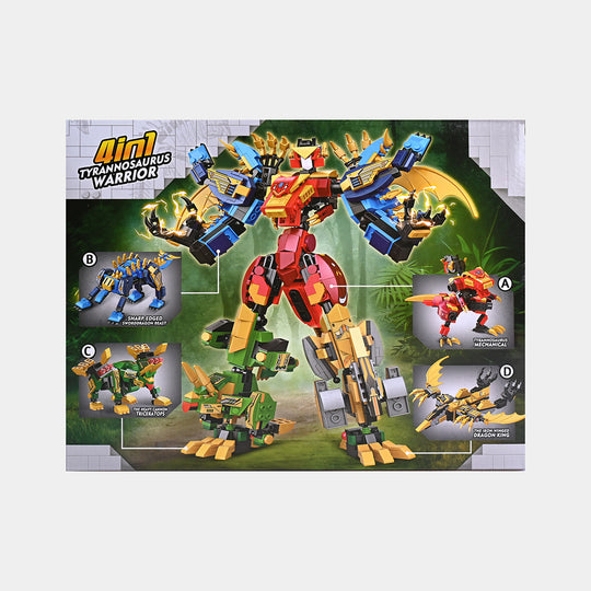 Dinosaur World 4-in-1 Building Blocks Set | 177Pcs
