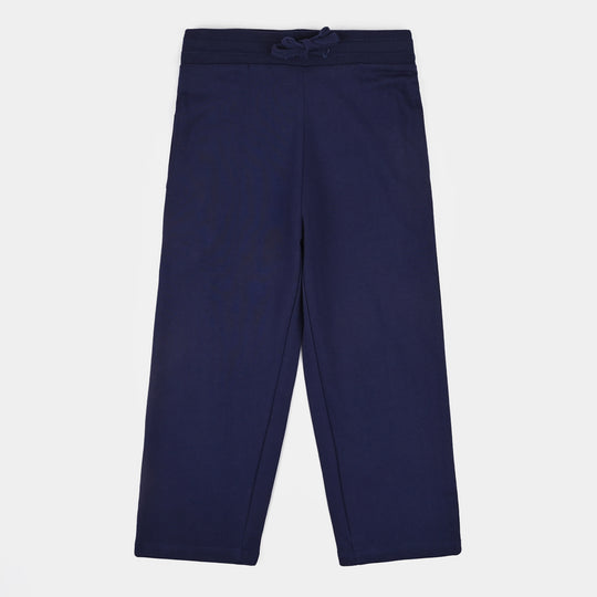 Girls Jersey/Terry 2Piece Suit Makes You Happy-Navy Blue