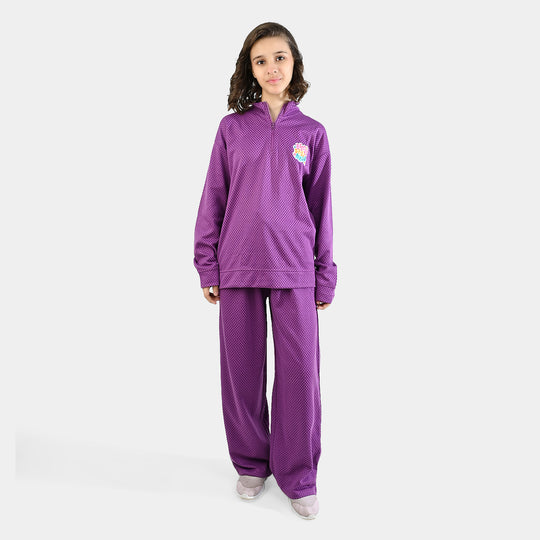 Teens Girls Jacquard 2 Piece BETTER DAYS-Purple