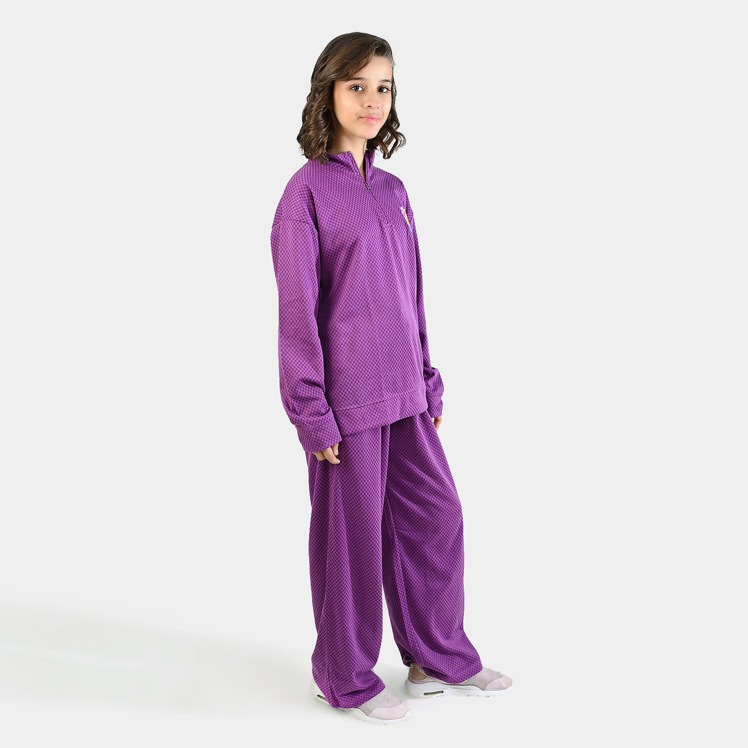Teens Girls Jacquard 2 Piece BETTER DAYS-Purple
