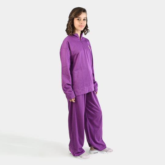 Teens Girls Jacquard 2 Piece BETTER DAYS-Purple