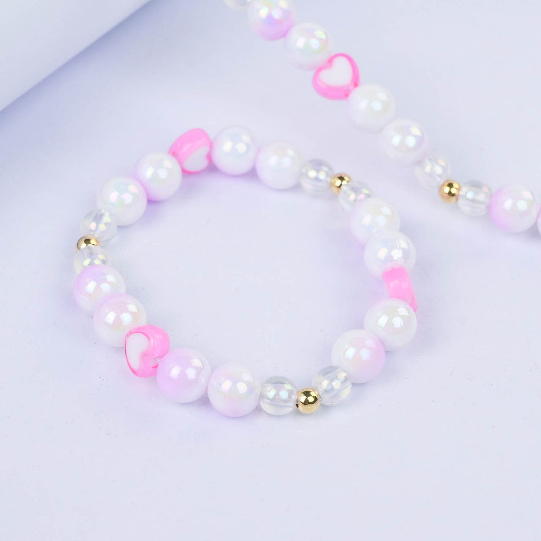 CHARM BEADED NECKLACE & BRACELET FOR GIRLS