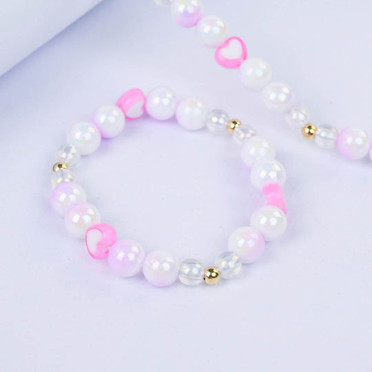 CHARM BEADED NECKLACE & BRACELET FOR GIRLS