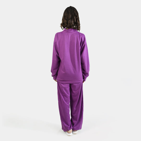 Teens Girls Jacquard 2 Piece BETTER DAYS-Purple