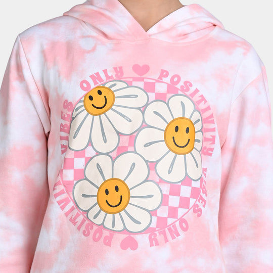 Girls Fleece Jacket Vibes-Tie & Dye