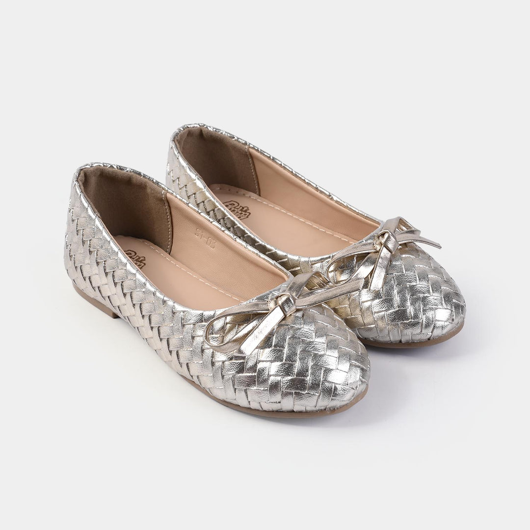 Girls Pumps S1-03-Golden