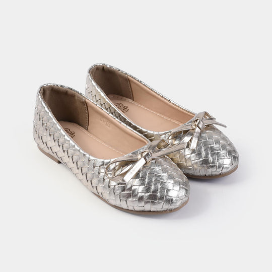 Girls Pumps S1-03-Golden