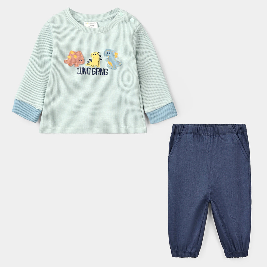 Infant Boys Thermal Knitted Suit 319 - 034- N.Green