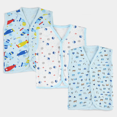 Baby Cotton Printed Vest 3Pcs Set