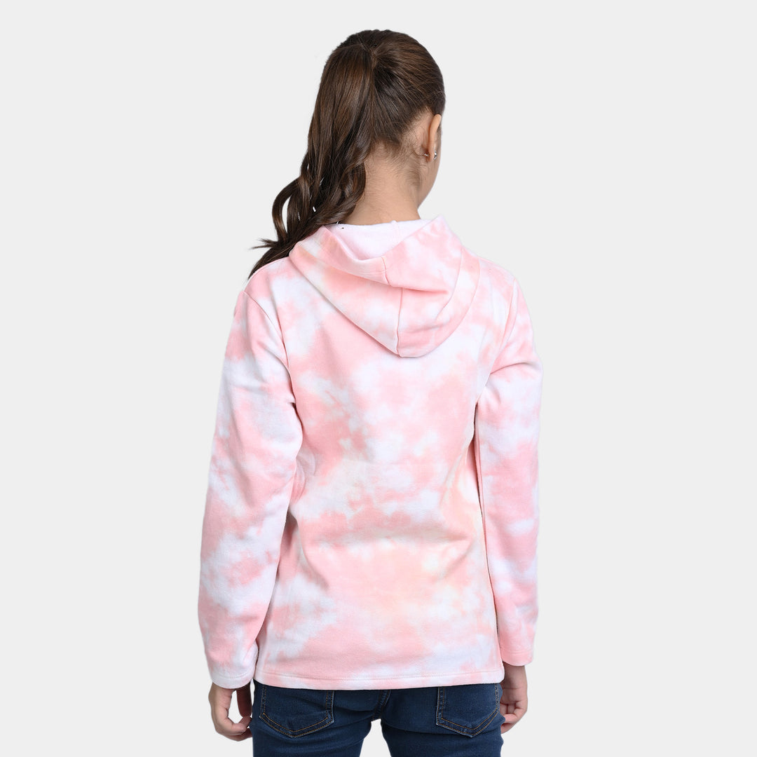 Girls Fleece Jacket Vibes-Tie & Dye