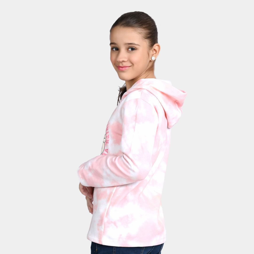 Girls Fleece Jacket Vibes-Tie & Dye