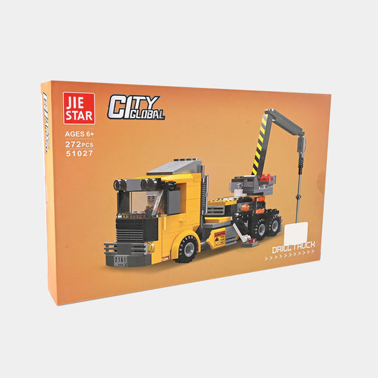 Construction Drilling Truck Building Blocks 272Pcs Set