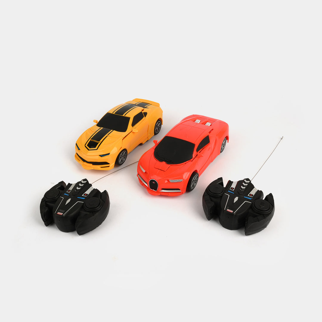 Remote Control Transforming Vehicle and Robot Toy Set