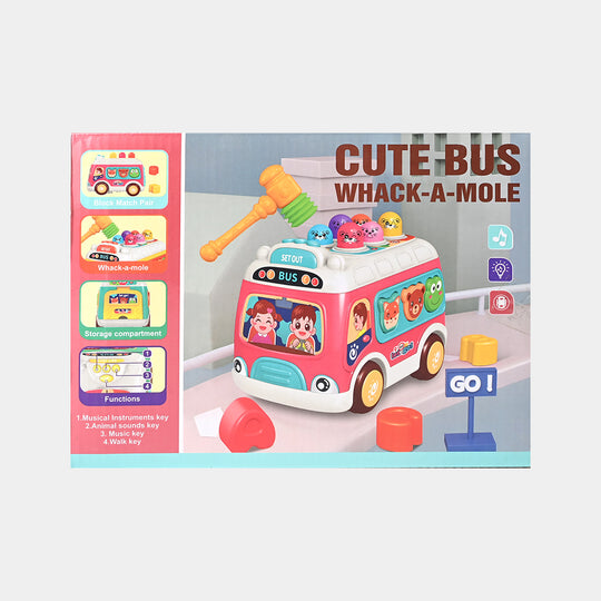 Electric Universal Whack A Mole Bus for Kids