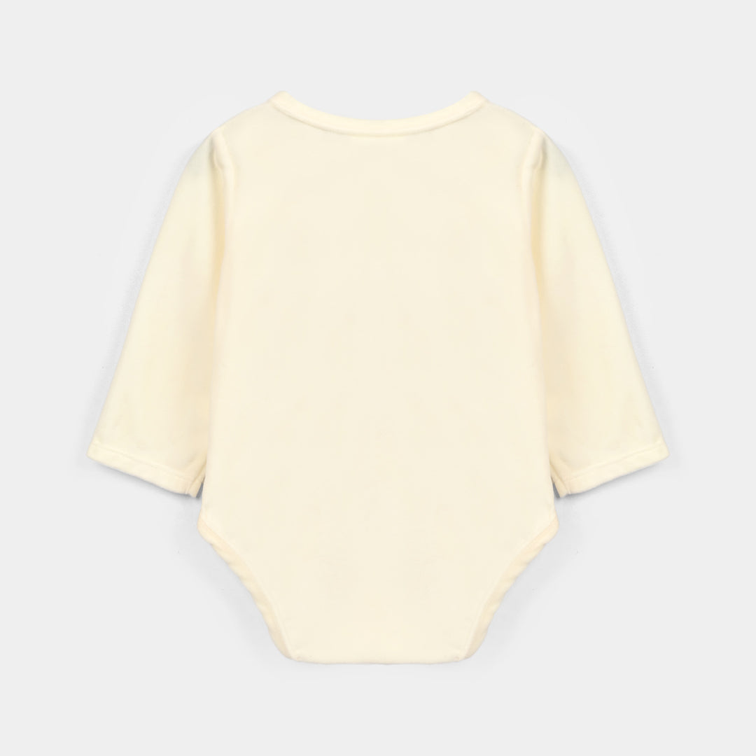 Infant Girls Cotton Interlock Knitted Suit 319 - 095- Red.Off.White