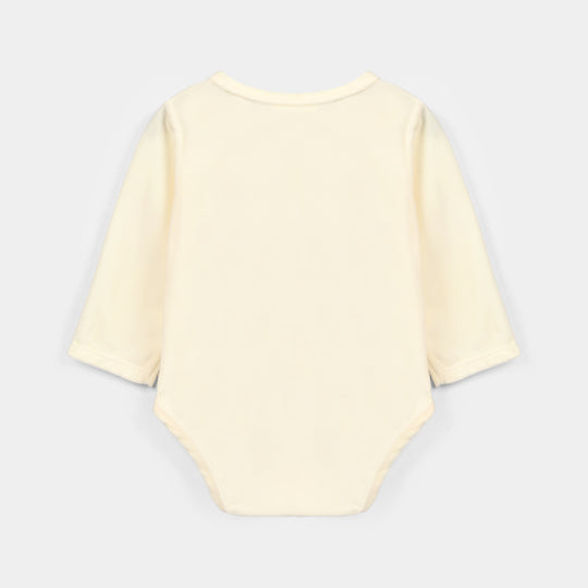 Infant Girls Cotton Interlock Knitted Suit 319 - 095- Red.Off.White