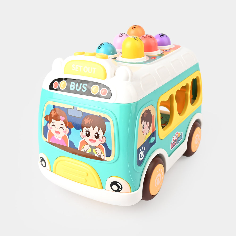 Electric Universal Whack A Mole Bus for Kids