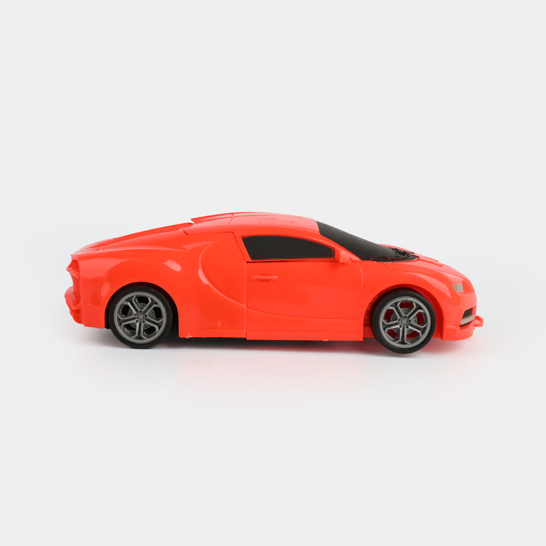 Remote Control Transforming Vehicle and Robot Toy Set