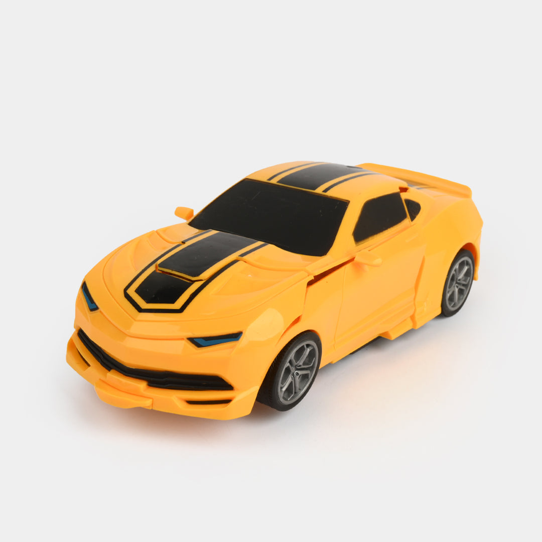 Remote Control Transforming Vehicle and Robot Toy Set