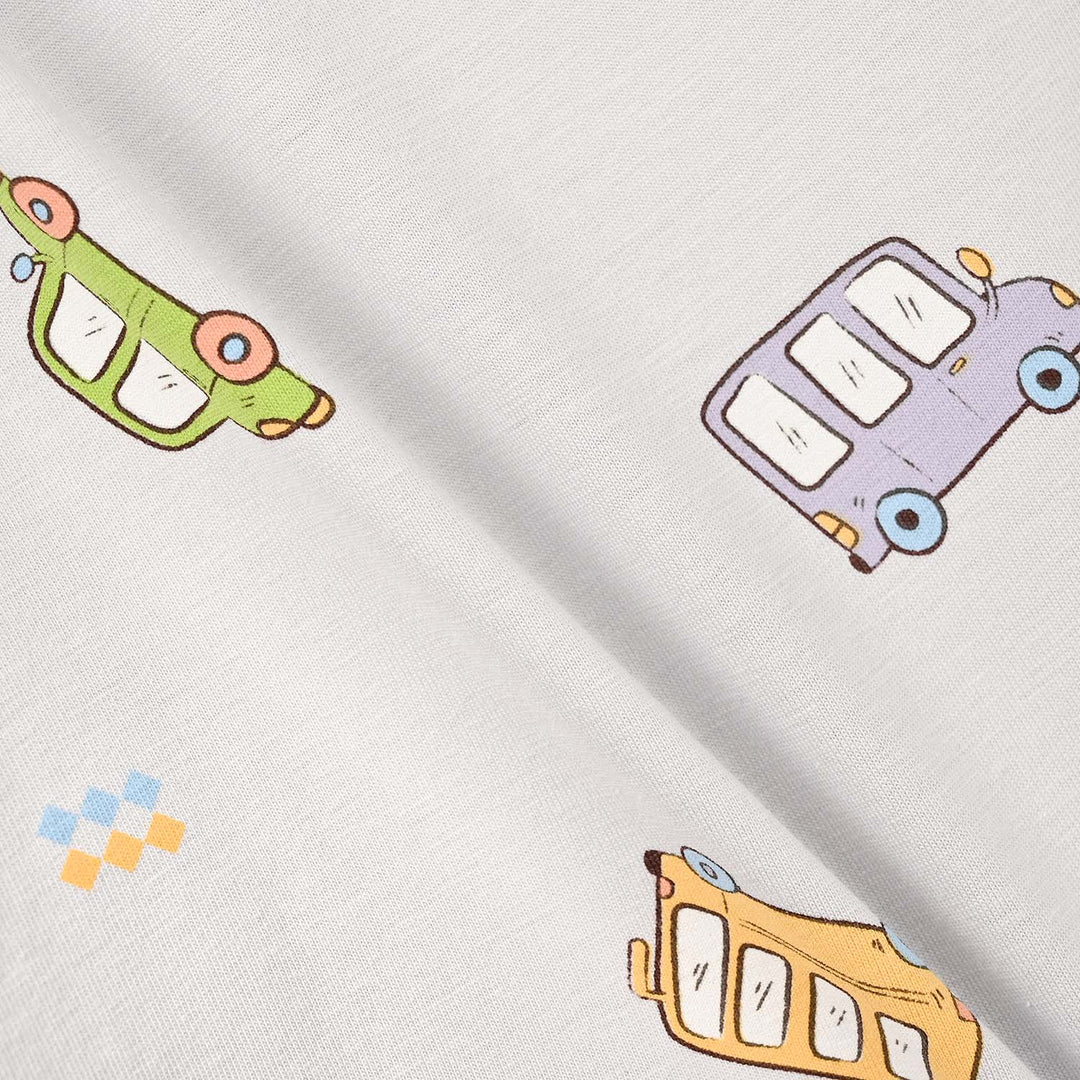 Infant Boys Lycra Jersey T-Shirt Cars-Blue