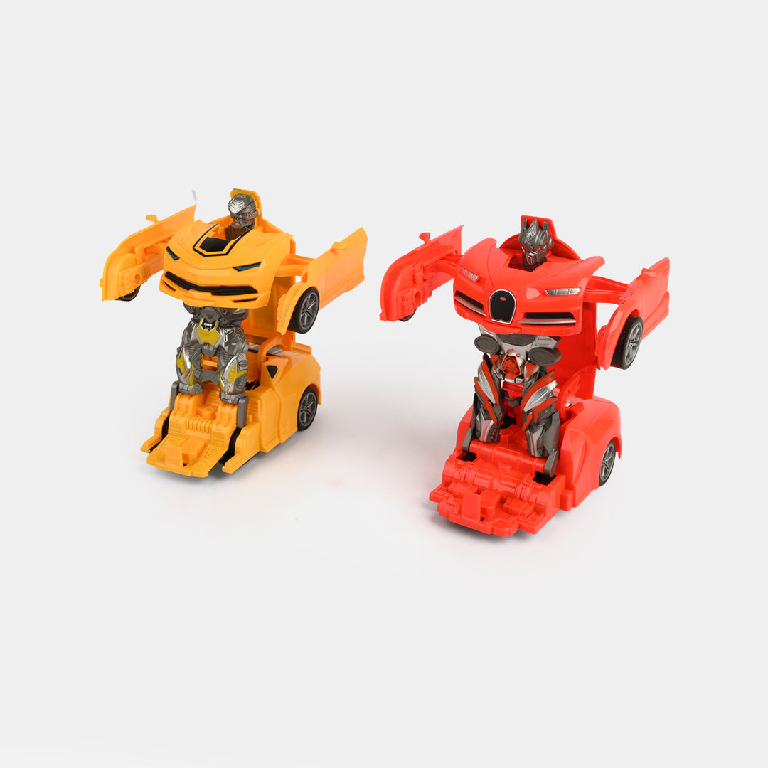 Remote Control Transforming Vehicle and Robot Toy Set