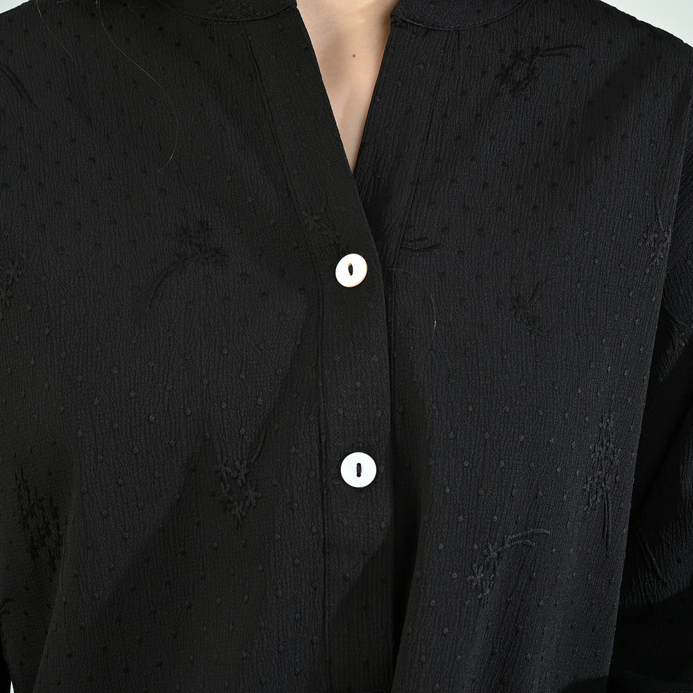 Teens Girls Poly Cotton Casual Top Black Beauty-BLACK