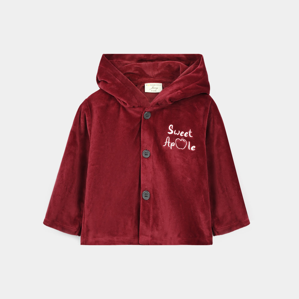 Infant Girls Velour 3 - PC Gift Set 319 - 098- Red.Brown