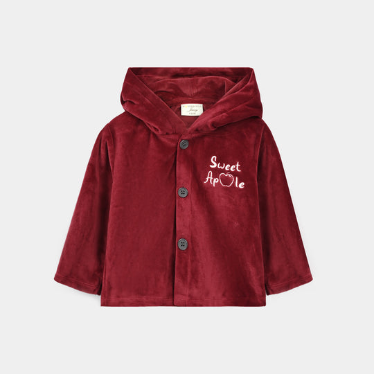 Infant Girls Velour 3 - PC Gift Set 319 - 098- Red.Brown