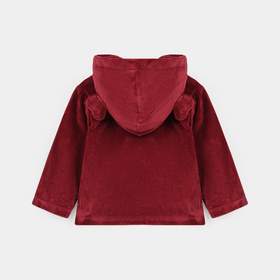 Infant Girls Velour 3 - PC Gift Set 319 - 098- Red.Brown