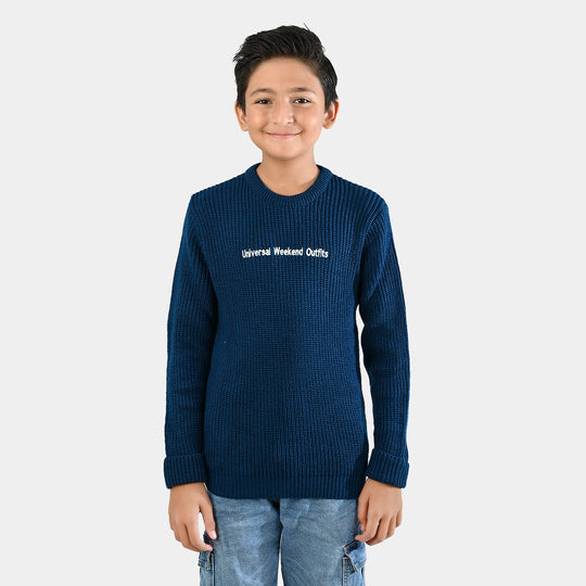 Boys F/S Sweater Weekend Outfits-Blue