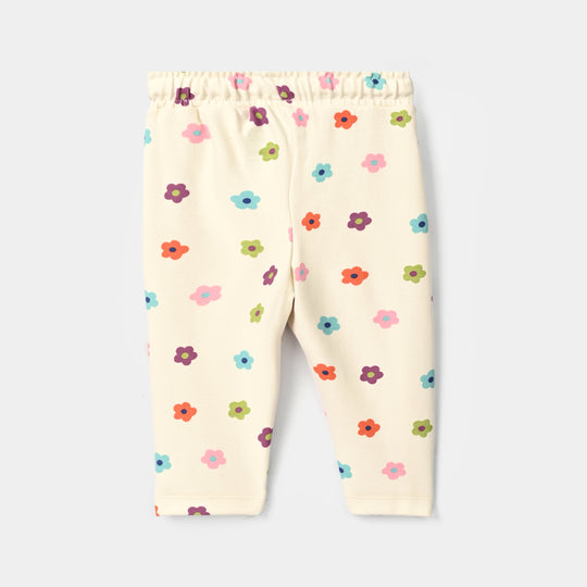 Infant Girls Cotton Jersey 2Pcs Suit Little one-White