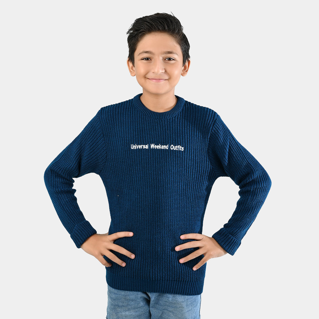 Boys F/S Sweater Weekend Outfits-Blue