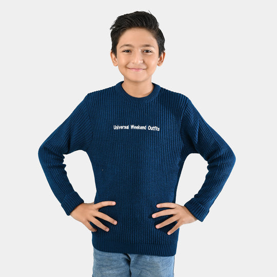 Boys F/S Sweater Weekend Outfits-Blue