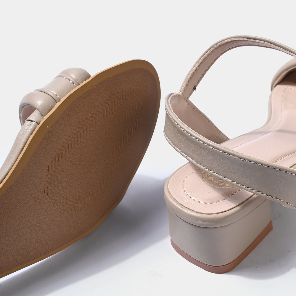 Girls Heel sandal ZP-108-BEIGE