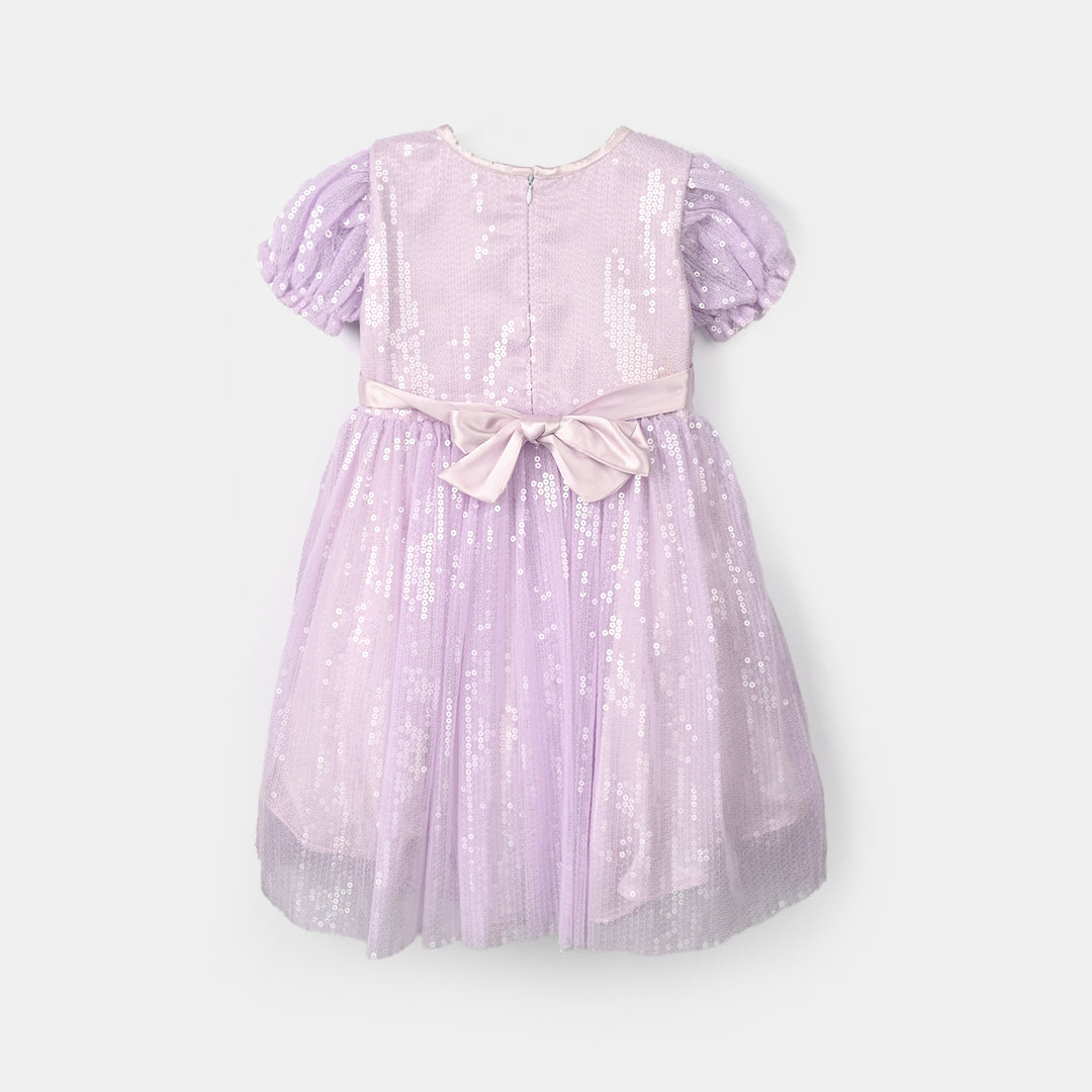 Girls Sequence Fancy Frock- Fairy Glow-Lilac