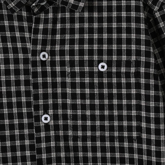 Boys Yarn Dyed shirt (Classic Check Black)