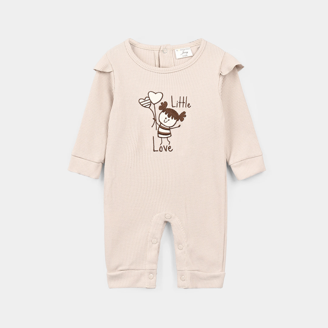 Infant Girls Thermal Knitted Romper 319 - 076- Beige