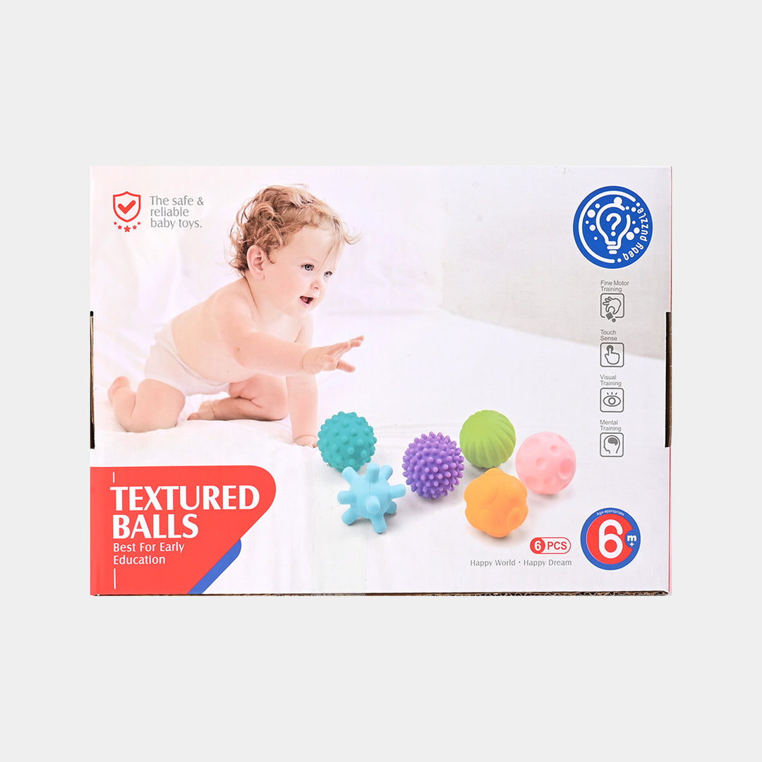 Soft Stuff Textured Balls 6Pcs