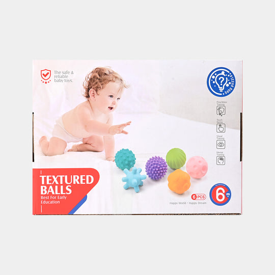 Soft Stuff Textured Balls 6Pcs