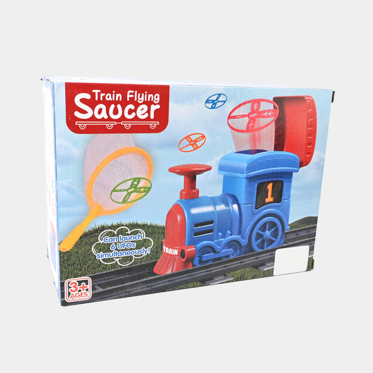 Ejection Train Flying Saucer Toy for Kids